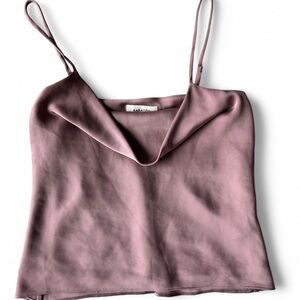 Babaton Womens Dusty Pink Cowlneck Camisole Slinky '90s Cowl Extra Small